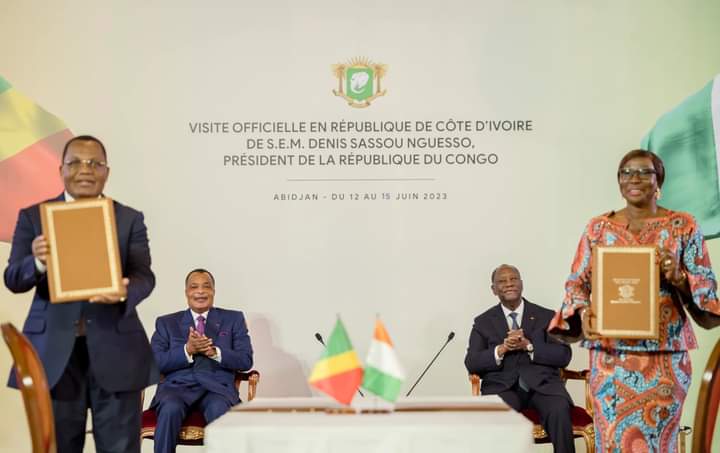 13 accords bilatéraux de coopération ont été signés à l'occasion de la visite officielle du Président du Congo, Denis Sassou N'Guesso