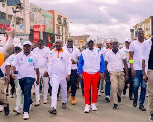 Le candidat du Rassemblement des houphouëtistes pour la démocratie et la paix (RHDP) aux élections municipales dans la commune de Yopougon, Adama Bictogo a réussi le pari de la mobilisation pour la « Grande marche blanche »