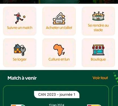 Le Comité d'Organisation de la Coupe d'Afrique des Nations (COCAN) 2023 a présenté, le 11 janvier 2024 à Abidjan, AkwabaCI, l'application officielle de la CAN 2023.